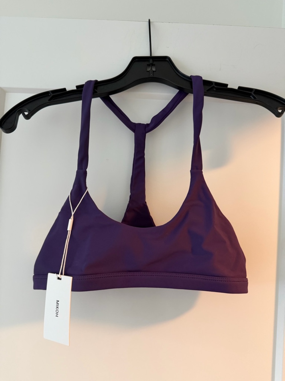 Mikoh Deep Purple T-Back Bikini Top